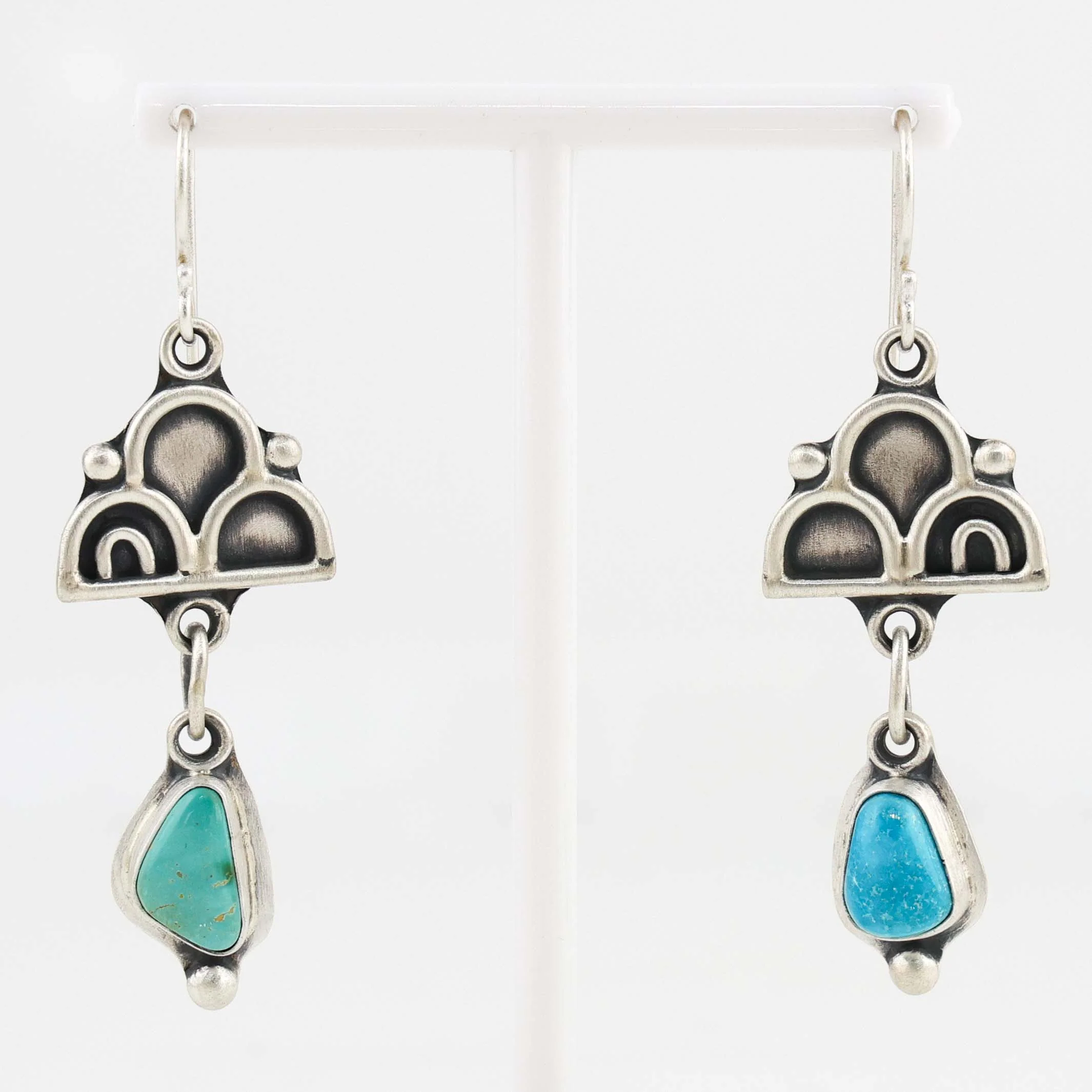 Turquoise Rain Cloud Earrings