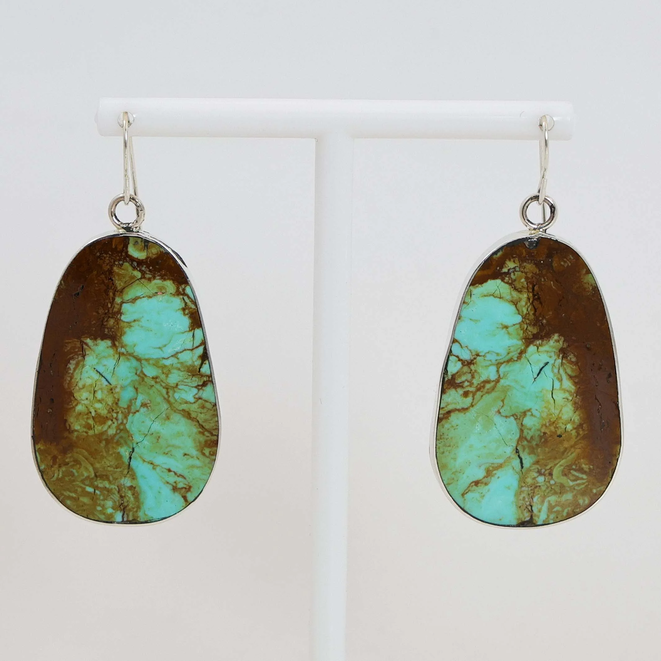 Turquoise Slab Earrings