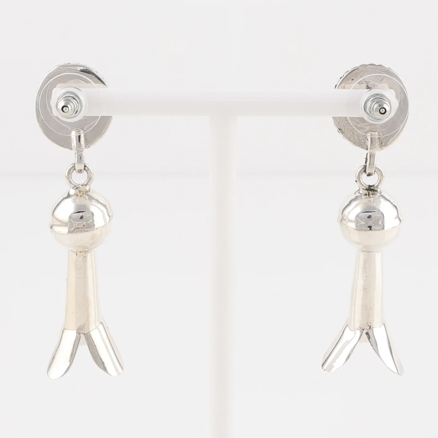 Turquoise Squash Blossom Earrings - Image 2