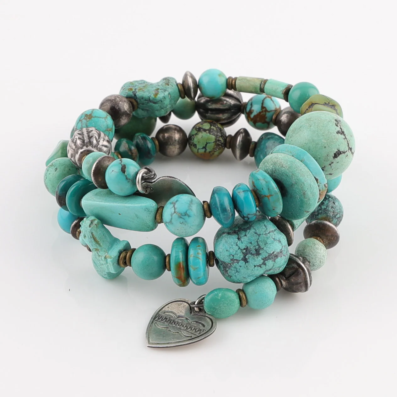 Turquoise Wrap-Around Bracelet - Image 4