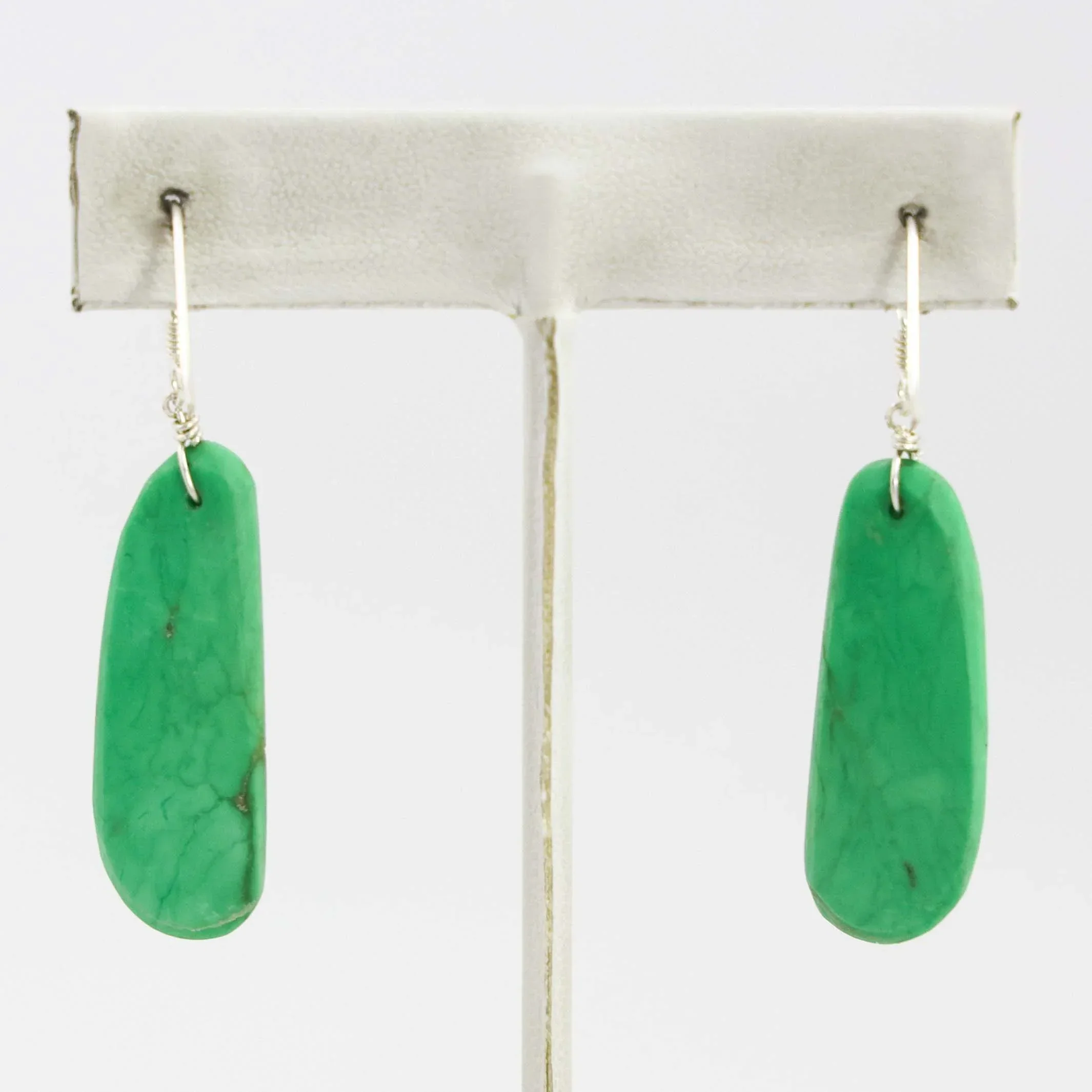 Variscite Slab Earrings - Image 2